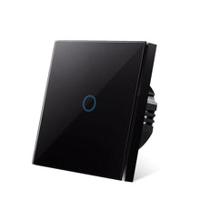 Carica l&#39;immagine nel visualizzatore della Galleria, Interruttore tattile Interruttori a sensore Luce a parete Led 1 via 110v 220v 220 V Pulsante lampada on off Controller Pannello in vetro temperato impermeabile