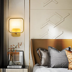 JMZM nordique applique intérieure cuivre LED lampe de chevet lampe d'escalier décorative pour chambre salon Loft balcon allée nouvelle lumière