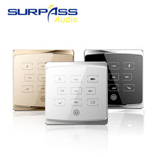 Cargar imagen en el visor de la galería, Música de fondo en amplificadores de pared SD/AUX/USB reproductor de música amplificador Bluetooth Panel controlador de música con juego de altavoces de techo