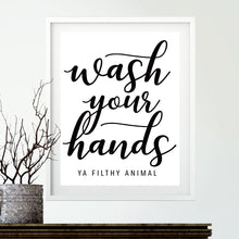 Cargar imagen en el visor de la galería, Cartel de baño divertido, impresiones en lienzo y póster Let that Shit Go Quote, arte de baño para pintura Zen, cuadro de pared, decoración de baño