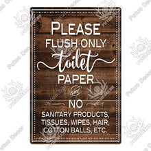 Laden Sie das Bild in den Galerie-Viewer, Putuo Decor Restroom Blechschild Vintage Badezimmer Plaque Metall Wandkunst Poster für WC Dekoration Zubehör Eisen Gemälde