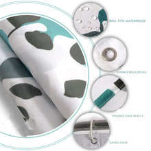 Charger l&#39;image dans la galerie, Ensemble de salle de bain Tidbits jaunes avec rideaux de douche rideau de douche imprimé d&#39;art de petite taille écran de bain en Polyester imperméable