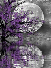Cargar imagen en el visor de la galería, DIY 5D diamante pintura paisaje Luna árbol mar Cruz puntada Kit completo taladro bordado mosaico arte imagen de diamantes de imitación venta