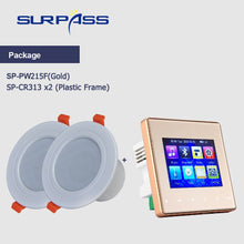 Charger l&#39;image dans la galerie, Mini panneau amplificateur mural compatible Bluetooth Fm HiFi Home cinéma son stéréo avec haut-parleur de plafond système de sonorisation salle de bain