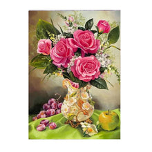 Cargar imagen en el visor de la galería, DIY 5D diamante pintura círculo completo resina mosaico paisaje Animal diamante bordado imagen Rhinestone decoración del hogar regalo