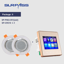 Charger l&#39;image dans la galerie, Mini panneau amplificateur mural compatible Bluetooth Fm HiFi Home cinéma son stéréo avec haut-parleur de plafond système de sonorisation salle de bain