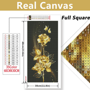 Huacan Diamond Painting 5D DIY Rose Full Square/Round Diamonds Embroidery Flower Wall Decorations Craft Kit