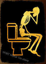 Laden Sie das Bild in den Galerie-Viewer, Frauen Männer Toilette Metallschild Toilette Blechschild Wanddekoration für Man Cave Hotel Pub Bar Eisenmalerei Fress Wifi Metallposter