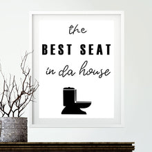 Cargar imagen en el visor de la galería, Cartel de baño divertido, impresiones en lienzo y póster Let that Shit Go Quote, arte de baño para pintura Zen, cuadro de pared, decoración de baño