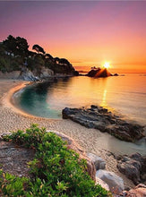 Cargar imagen en el visor de la galería, DIY 5D diamante pintura círculo completo resina mosaico paisaje Animal diamante bordado imagen Rhinestone decoración del hogar regalo