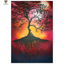 Load image into Gallery viewer, XUEQIXIAOZU Full Square/Round 5D Diamond Painting  Scenery Tree of Fantasy Embroidery Cross Stitch Rhinestone Mosaic Home Decor