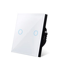 Carica l&#39;immagine nel visualizzatore della Galleria, Interruttore tattile Interruttori a sensore Luce a parete Led 1 via 110v 220v 220 V Pulsante lampada on off Controller Pannello in vetro temperato impermeabile