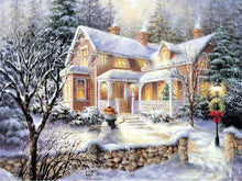 Cargar imagen en el visor de la galería, Pintura de diamante redondo completo Animal Tigre mariposa 5D DIY paisaje diamante bordado punto de cruz Kit hecho a mano regalo decoración del hogar