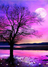 Cargar imagen en el visor de la galería, 5D paisaje diamante pintura DIY paisaje diamante mosaico puesta de sol Rhinestone bordado completo taladro punto de cruz Kit decoración del hogar