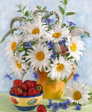 Cargar imagen en el visor de la galería, DIY 5D diamante pintura florero diamante mosaico flor arte DIY Rhinestone bordado punto de cruz Kit decoración del hogar