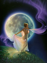 Cargar imagen en el visor de la galería, DIY 5D diamante pintura paisaje Luna árbol mar Cruz puntada Kit completo taladro bordado mosaico arte imagen de diamantes de imitación venta