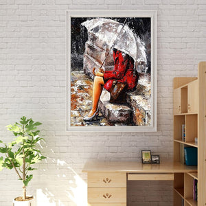 Sin marco Decoración del hogar arte de la pared DIY Pintura al óleo digital por números Dibujo abstracto 40X50cm Figura Pintura Acrílico Lienzo