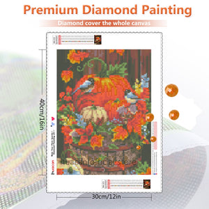 Full Square Diamond Painting Kit Bird Embroidery Diamond Mosaic Sale Halloween Rhinestone Picture
