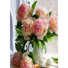 Cargar imagen en el visor de la galería, DIY 5D pintura de diamantes flores bordado de diamantes rosas flores mosaico de diamantes de imitación regalo de cumpleaños decoración del hogar