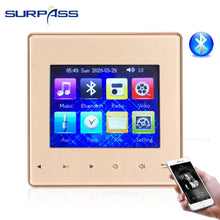 Charger l&#39;image dans la galerie, Mini panneau amplificateur mural compatible Bluetooth Fm HiFi Home cinéma son stéréo avec haut-parleur de plafond système de sonorisation salle de bain