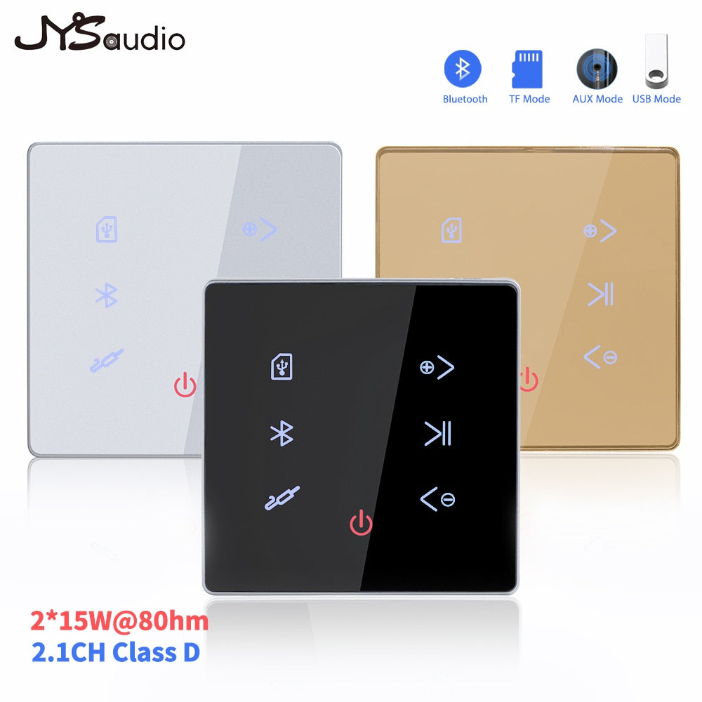 Bluetooth-kompatibler Verstärker in der Wand USB-SD-Karte Musik-Panel Smart Home Hintergrund-Audiosystem Stereo Hotel Restaurant Inn