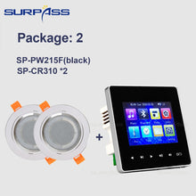 Charger l&#39;image dans la galerie, Mini panneau amplificateur mural compatible Bluetooth Fm HiFi Home cinéma son stéréo avec haut-parleur de plafond système de sonorisation salle de bain