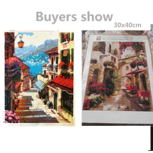 Carica l&#39;immagine nel visualizzatore della Galleria, Huacan 5D Paesaggio Pittura Diamante Strada Pieno Quadrato Rotondo Trapano Ricamo Mosaico Decorazioni per la casa