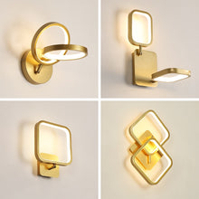 Load image into Gallery viewer, JMZM Nordic Wall Lamp Indoor Copper LED Bedside Light Decorative Stair Lamp For Bedroom Living Room Loft Balcony Aisle New Light