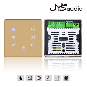 Amplificador compatible con Bluetooth en la pared, USB, tarjeta SD, Panel de música, sistema de Audio de fondo inteligente para el hogar, estéreo, Hotel, restaurante, Inn