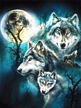 Load image into Gallery viewer, HUACAN Full Square Diamond Painting Wolf Diamond Embroidery Wolves Animals Diamond Mosaic Sale Pictures With Rhinestones