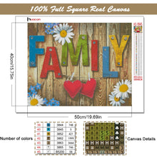 Carica l&#39;immagine nel visualizzatore della Galleria, Huacan Pittura Diamante 5D CASA Dolce Casa Quadrato Pieno/Rotondo Fiore Testo Ricamo Paesaggio Decorazione Murale Arte Diamante