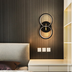 Lámpara de pared nórdica JMZM, luz LED de noche de cobre para interiores, lámpara de escalera decorativa para dormitorio, sala de estar, Loft, balcón, pasillo, nueva luz