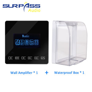 Amplificador bluetooth audio inteligente para el hogar mini amplificador de pared 86 tipo compatible con FM bluetooth USB TF MP3 SURPASS