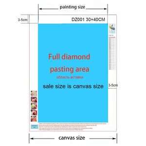 JIEME 5D diamante pintura paisaje figura dibujos animados completo redondo diamante mosaico DIY diamante bordado hogar Decoración regalo