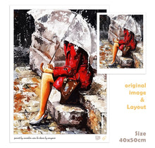 Laden Sie das Bild in den Galerie-Viewer, Rahmenlose Heimdekoration Wandkunst DIY Digitales Ölgemälde nach Zahlen Abstrakte Zeichnung 40X50cm Figurenmalerei Acryl Leinwand