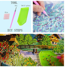 Carica l&#39;immagine nel visualizzatore della Galleria, Foto personalizzata diamante pittura punto croce pieno quadrato strass 5D diamante fai da te mosaico diamante ricamo regalo