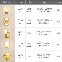 Load image into Gallery viewer, JMZM Nordic Wall Lamp Indoor Copper LED Bedside Light Decorative Stair Lamp For Bedroom Living Room Loft Balcony Aisle New Light