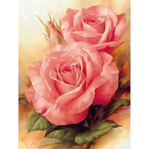 Rose Diamond Painting Flowers Crystal Painting 5D DIY Full Round Landscape Mosaic Embroidery Home Decor Wall Art