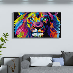 CHENISTORY Frame Colorful Lion Animals Abstract Painting Diy Digital Painting By Numbers Modern Wall Art Picture For Home Decor
