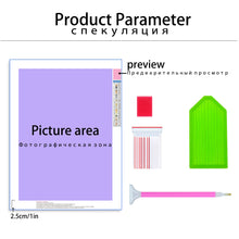 Carica l&#39;immagine nel visualizzatore della Galleria, Pittura diamante rosa fiori pittura di cristallo 5D fai da te completo rotondo paesaggio mosaico ricamo decorazioni per la casa arte della parete