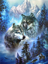 Load image into Gallery viewer, HUACAN Full Square Diamond Painting Wolf Diamond Embroidery Wolves Animals Diamond Mosaic Sale Pictures With Rhinestones