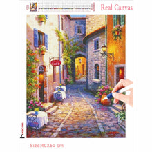 Carica l&#39;immagine nel visualizzatore della Galleria, Huacan 5D Paesaggio Pittura Diamante Strada Pieno Quadrato Rotondo Trapano Ricamo Mosaico Decorazioni per la casa