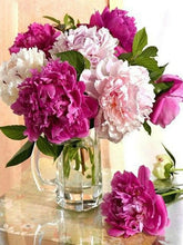 Cargar imagen en el visor de la galería, DIY 5D diamante pintura florero diamante mosaico flor arte DIY Rhinestone bordado punto de cruz Kit decoración del hogar