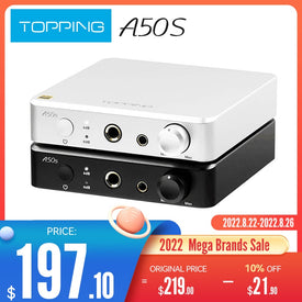 TOPPING A50s 4,4 mm bilanciato 6,35 mm Single-Ended Flagship NFCA Hi-Res Audio Pre AMP Amplificatore per cuffie
