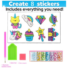Laden Sie das Bild in den Galerie-Viewer, Kinder Big Gem Diamond Painting Kit Erstellen Sie 12 Aufkleber DIY Kunsthandwerk Mädchen Jungen Magisches 5D Diamond Painting by Numbers Spielzeug Geschenk