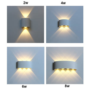 LED-Wandleuchte im Freien wasserdichte Wandbeleuchtung Wandinnenlampe für Zuhause Treppe Schlafzimmer Nacht Badezimmer Korridor Beleuchtung RF18