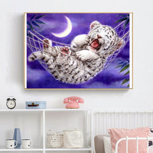 Cargar imagen en el visor de la galería, Kit de pintura de diamantes 5D DIY, imagen de Lobo, gato, perro, Animal, taladro redondo completo, bordado con incrustaciones, artesanía, punto de cruz, decoración del hogar