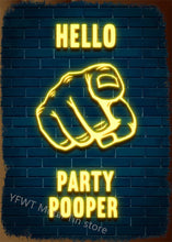 Laden Sie das Bild in den Galerie-Viewer, Frauen Männer Toilette Metallschild Toilette Blechschild Wanddekoration für Man Cave Hotel Pub Bar Eisenmalerei Fress Wifi Metallposter