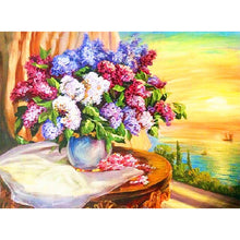 Cargar imagen en el visor de la galería, DIY 5D pintura de diamantes flores bordado de diamantes rosas flores mosaico de diamantes de imitación regalo de cumpleaños decoración del hogar