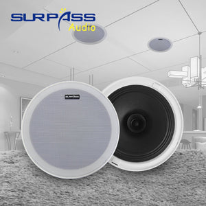 Surpass Audio Surround-Sound-Lautsprechersystem 6-Zoll-Deckenlautsprecher 8-Ohm-Dachlautsprecher für Heimhintergrundmusik Audio Cinem
